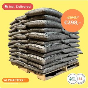 Pallet Alphastixx: US Premium witte eik houtpellets